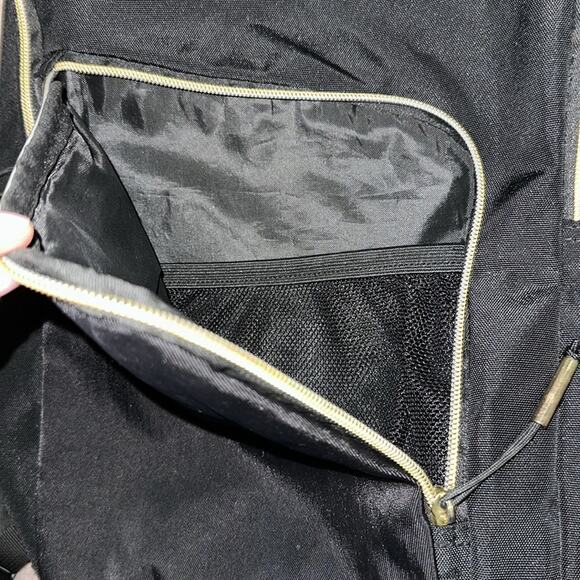 Beautiful Black BeeMini Backpack with Uber Eats Patch - Picture 3 of 8